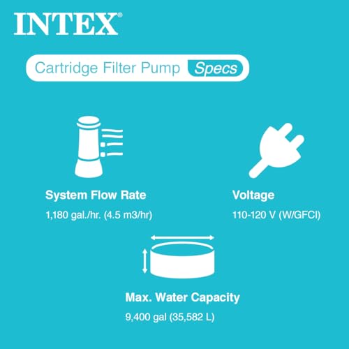 C1500 Krystal Clear Cartridge Filter Pump for Above Ground Pools
