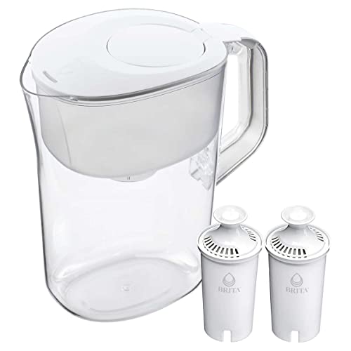 Brita Large 10 Cup Water Filter Pitcher with Smart Light Filter Reminder and 2 Standard Filtes (10 Count)