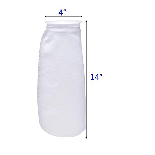 Aquarium Filter Socks 4 inch by 14 Inch (10 Count)