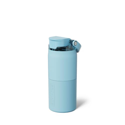 Rise 18oz Water Bottle with Covered Silicone Straw