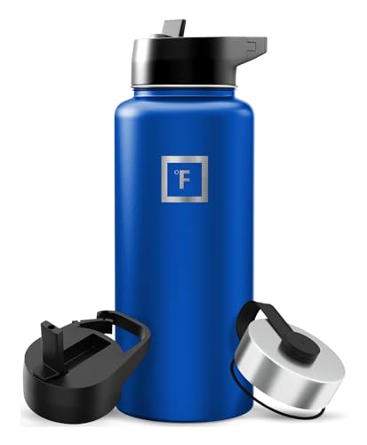 Camping & Hiking Hydration Flask with 3 Lids