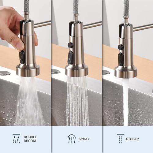 3 Mode Kitchen Faucet with Soap Dispenser