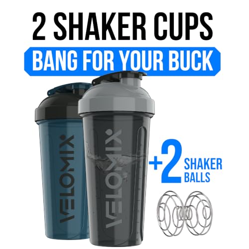 2 Pack 28oz Protein Shaker Bottle for Protein Mixes (2 Count)