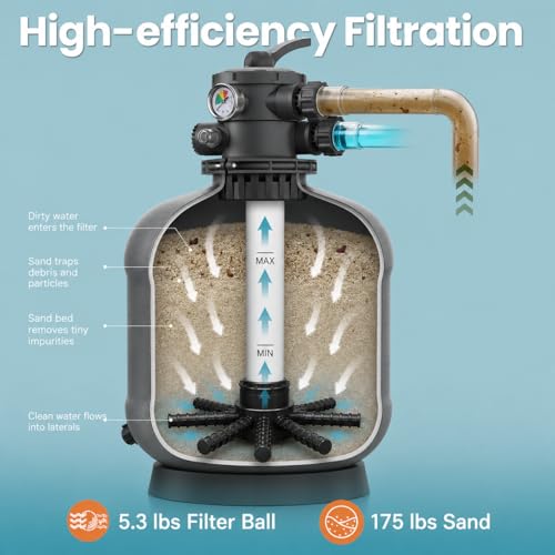 19in Sand Filter with 6