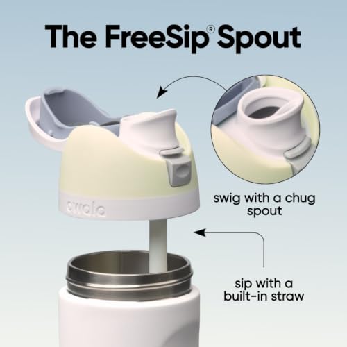 FreeSip Stainless Steel Water Bottle 24 oz Iced Breeze