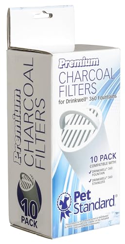 Premium Charcoal Filters for PetSafe Drinkwell 360 Fountains (10 Count)