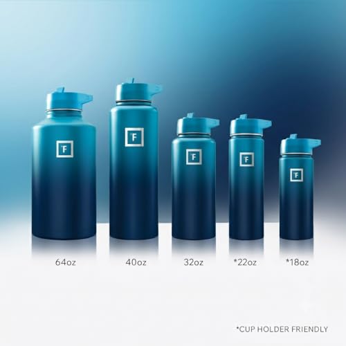 64 oz Wide Mouth Water Bottle with Straw