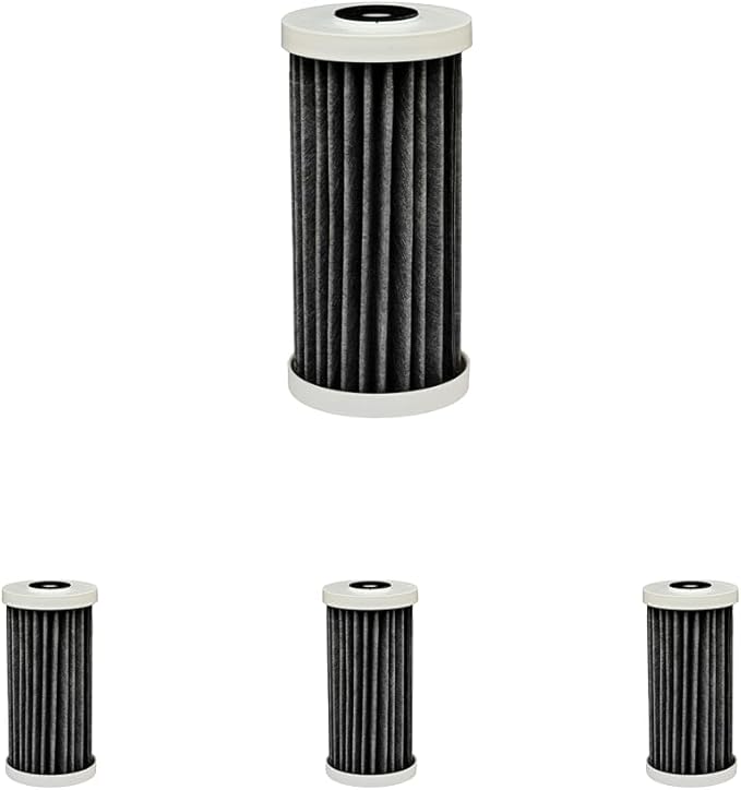 EcoPure EPW4F Premium FACT Universal Whole Home Water Filter - Innovative Product - Better Filtration and Longer Life Versus Most Whole Home Water Filters (Pack of 4)