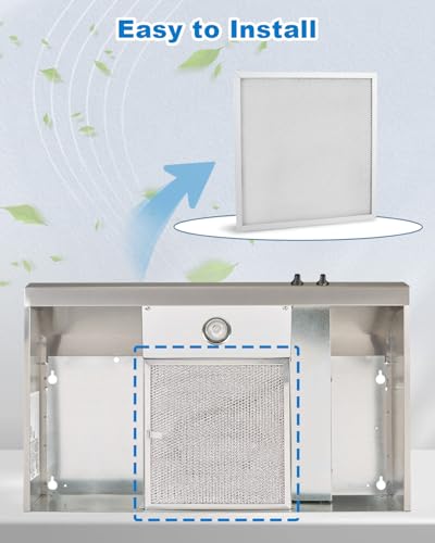 2 Pack S99010467 99010467 Range Grease Hood Filter Replacement for Broan Nutone