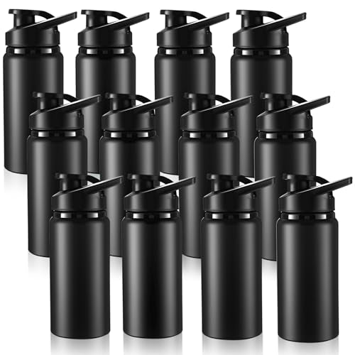 Aluminum Water Bottle Bulk (12 Count)