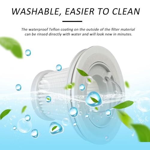 6 pack Washable Hepa with 2 pack Stainless Steel Pre