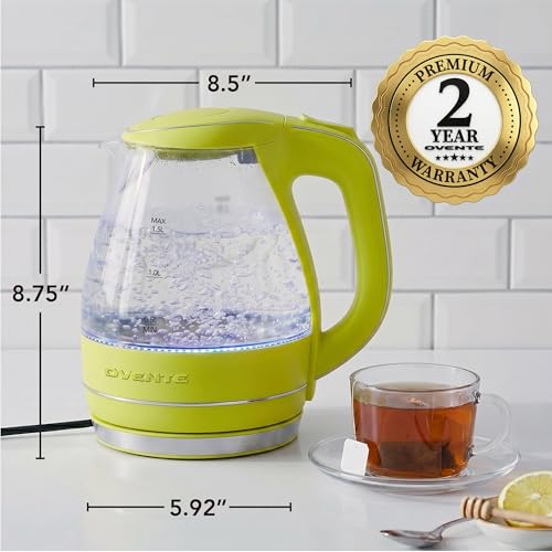 1.5L Glass Electric Kettle Water Boiler