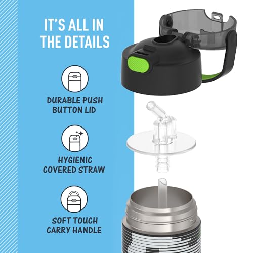 FUNTAINER Water Bottle with Straw