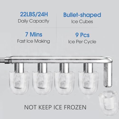 Self Clean 4 in 1 Water Cooler Dispenser with Ice Maker for 5 Gallon Bottle Bottom Loading 22lbs Daily Capacity Empty Bottle Light Ice Full Alert White