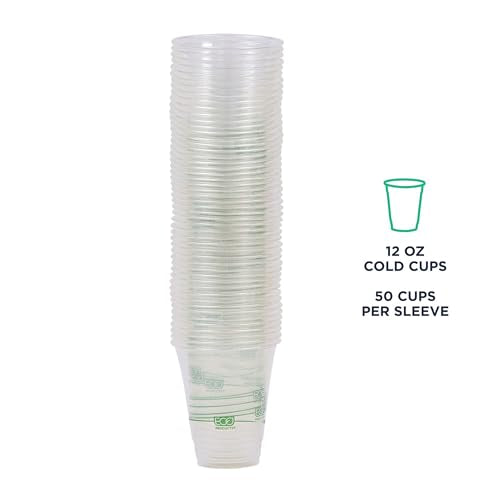 GreenStripe Clear Disposable Cold Cups (50 Count)