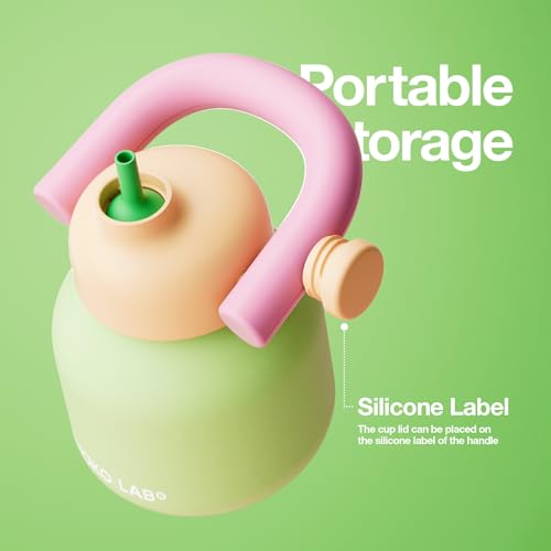 Water Bottle with Straw and Carry Handle 33oz