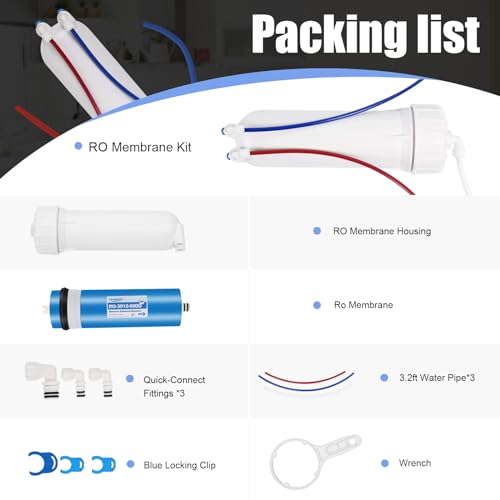 600GPD Reverse Osmosis Membrane Kit with housing