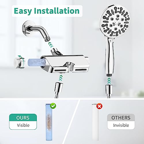 Filtered Shower Head with Handheld Combo