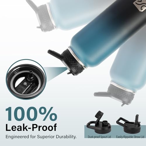 Insulated Water Bottle with Portable Carrier Bag for Outdoor 40 oz