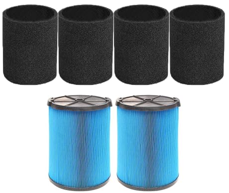 2pcs 3 Layer VF5000 Replacement Filter for Ridgid Shop Vac 5 (6 Count)