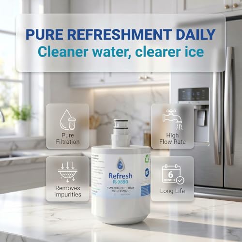 Refresh Refrigerator Water Filter Replacement for LG LT500P (2 Count)