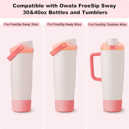 2PCS Silicone Boot for Owala FreeSip Sway 30oz 40oz Bottle