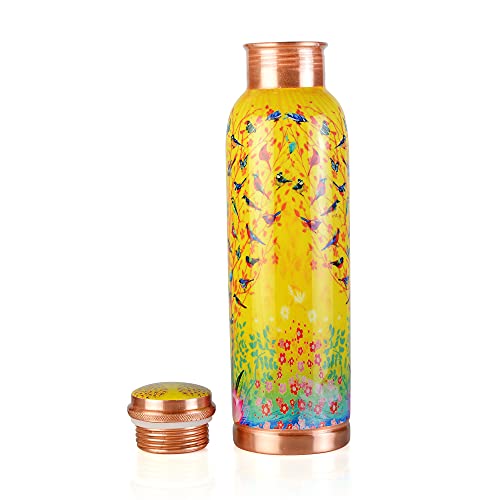 Pure Printed Copper Water Bottle 32 oz