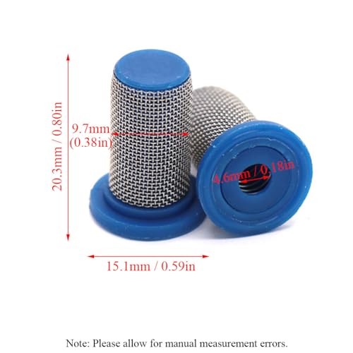 12 Packs Stainless Steel Strainer Spraying Nozzle Mesh Filter with Anti (12 Count)