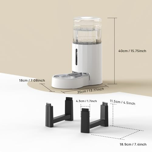 Elevated Dog Water Bowl Dispenser for Large Dogs