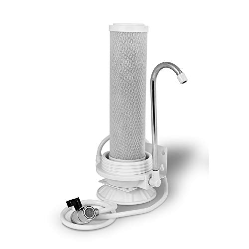 One Stage Countertop Drinking Water Filtration System Removes Chlorine with Block Activated Carbon Filter