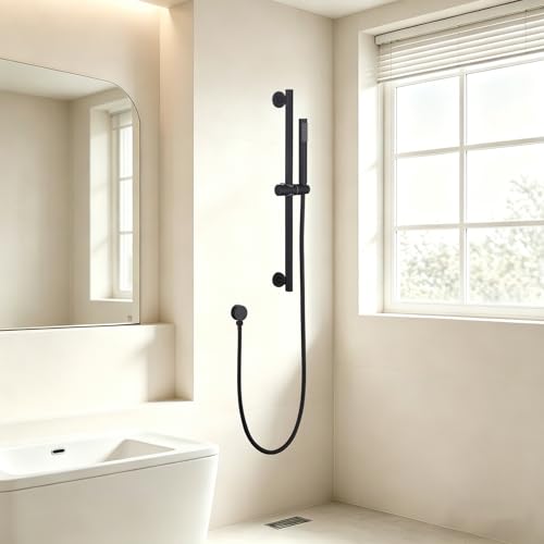 Shower Slide Bar Handheld Shower Head with Hose