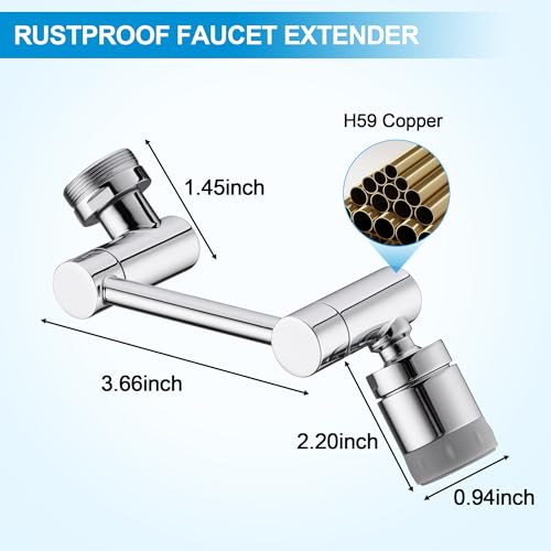 TIDYENDURE 1080° Rotating Faucet Extender