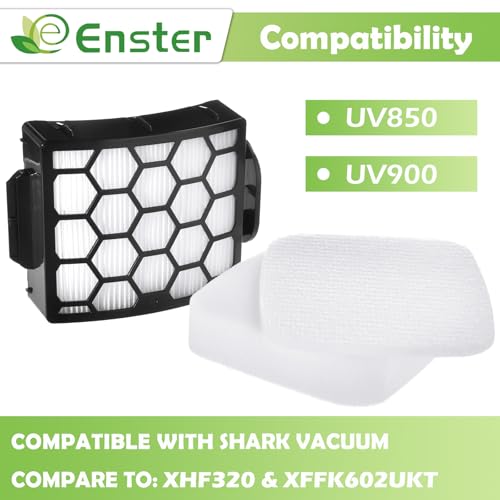UV850 UV900 Filter Replacement for Shark Performance Lift Away DuoClean UV850 UV900 LA492 LA490 Upright Vacuum