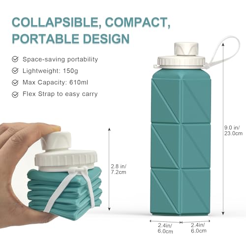 Collapsible Water Bottles 2 Pack (2 Count)