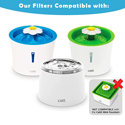 8 Pack Cat Water Fountain Filters (8 Count)