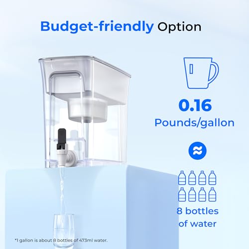 WFD-40W-L Water Filter Dispenser, 35-Cup Large Capacity, White
