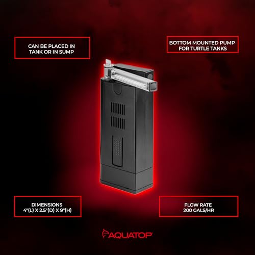 200 GPH Slim Internal Filter with 7W Light (2 Pound)