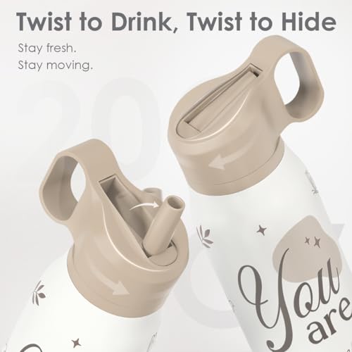 Inspiration Stainless Steel Water Bottle with Twist Lid 20oz