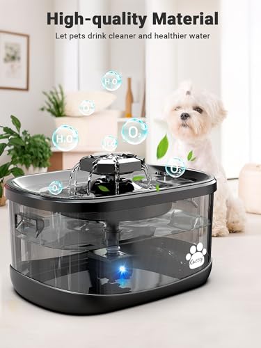 2.5Gal 9.5L Dog Water Fountain 3 Flow Modes Cat Fountain