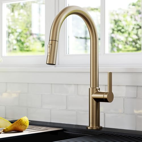 Champagne Bronze Pull Down Kitchen Faucet KPF