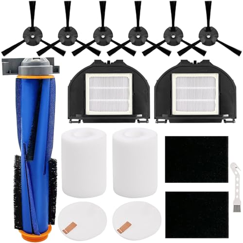 RV2310AE Replacement Parts for Shark AV2310AE RV2310AE RV2320S UR2350AE RV2300S Matrix Robot Vacuum Cleaner 1 Main Brush Roller 2 Sets Foam Filters 2 Filters 6 Side Brushes