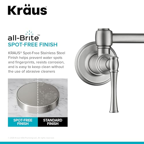 Allyn Pot Filler Faucet with Retractable Arm