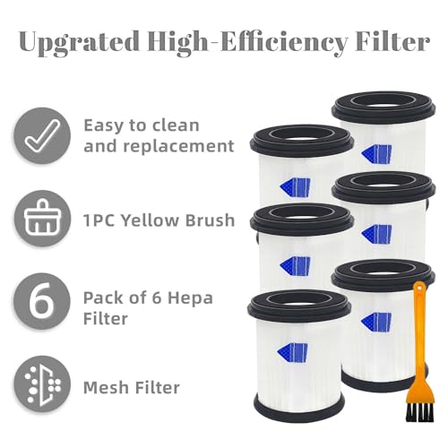High Efficiency Filter Replacement for INSE N5S N5T S6T S6P Pro S610 (6 Count)