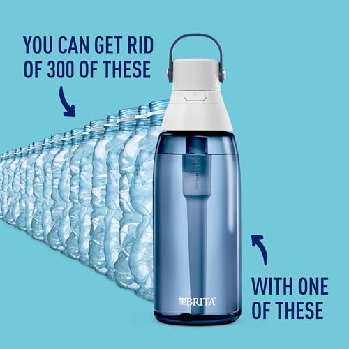 Hard Sided Plastic Premium Filtering Water Bottle