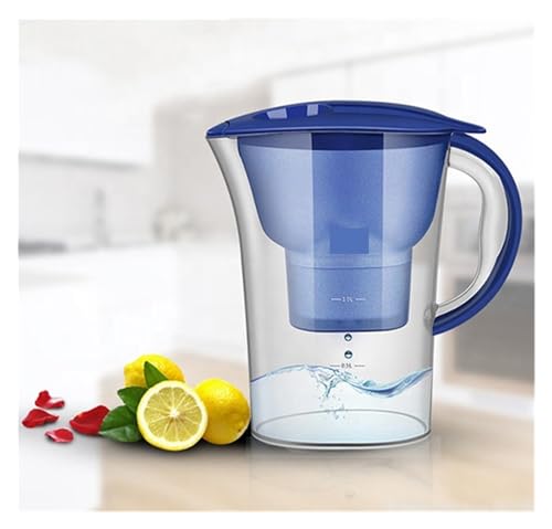 2.5L Household Alkaline Water Filter Pitcher with Universal Filter Portable Plastic Water Pitcher Water Filter Kettle Activated