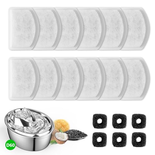 12+6 Pack Zeepet Cat Fountain Filters