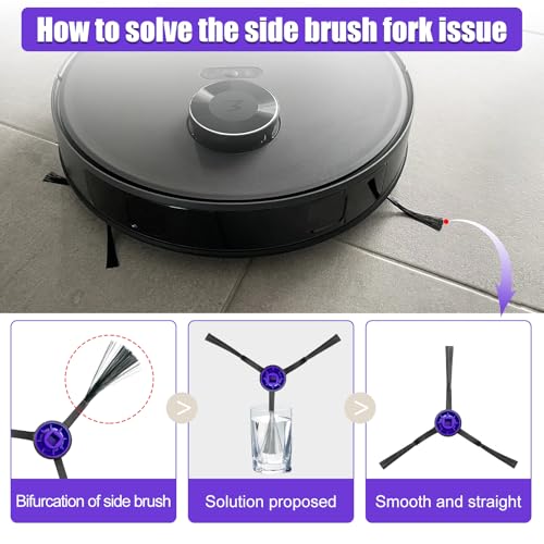 Side Brush Replacement Kits for Eureka E10S E20 Plus Robot Vacuum Cleaner Parts