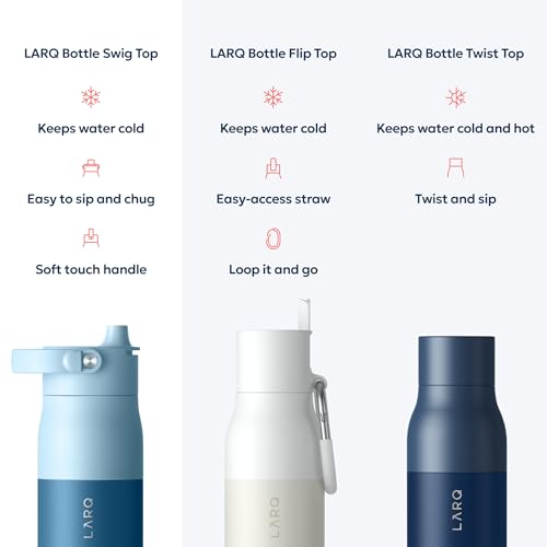 Swig Top Insulated Stainless Steel Water Bottle with Straw and Handle