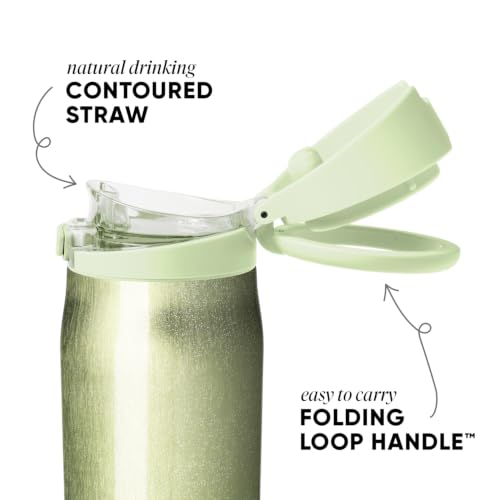 Water Bottle with Straw & Handle