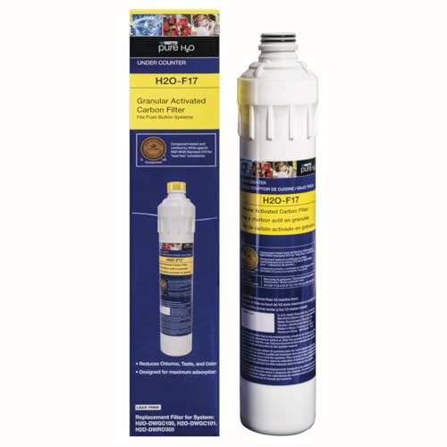 H2O F17 Pure H2O GAC Carbon Replacement Filter Under Counter